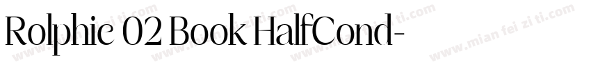 Rolphie 02 Book HalfCond字体转换